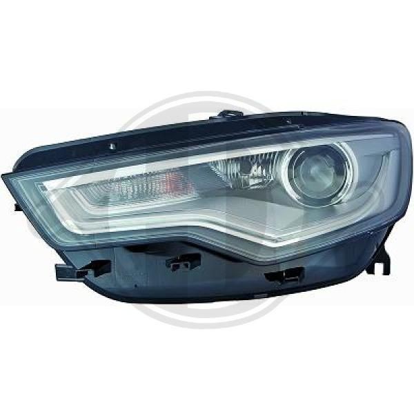 DIEDERICHS 1028985 Headlight Left, D3S/H7, with daytime running light, with motor for headlamp levelling