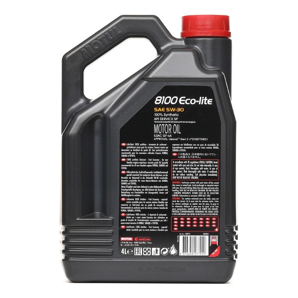 MOTUL 8100 ECO-LITE 5W30 Oil 5W-30, 4l