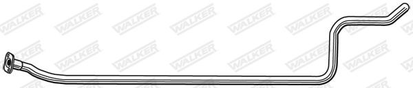 WALKER Length: 2150mm, without mounting parts Exhaust Pipe 10575 buy