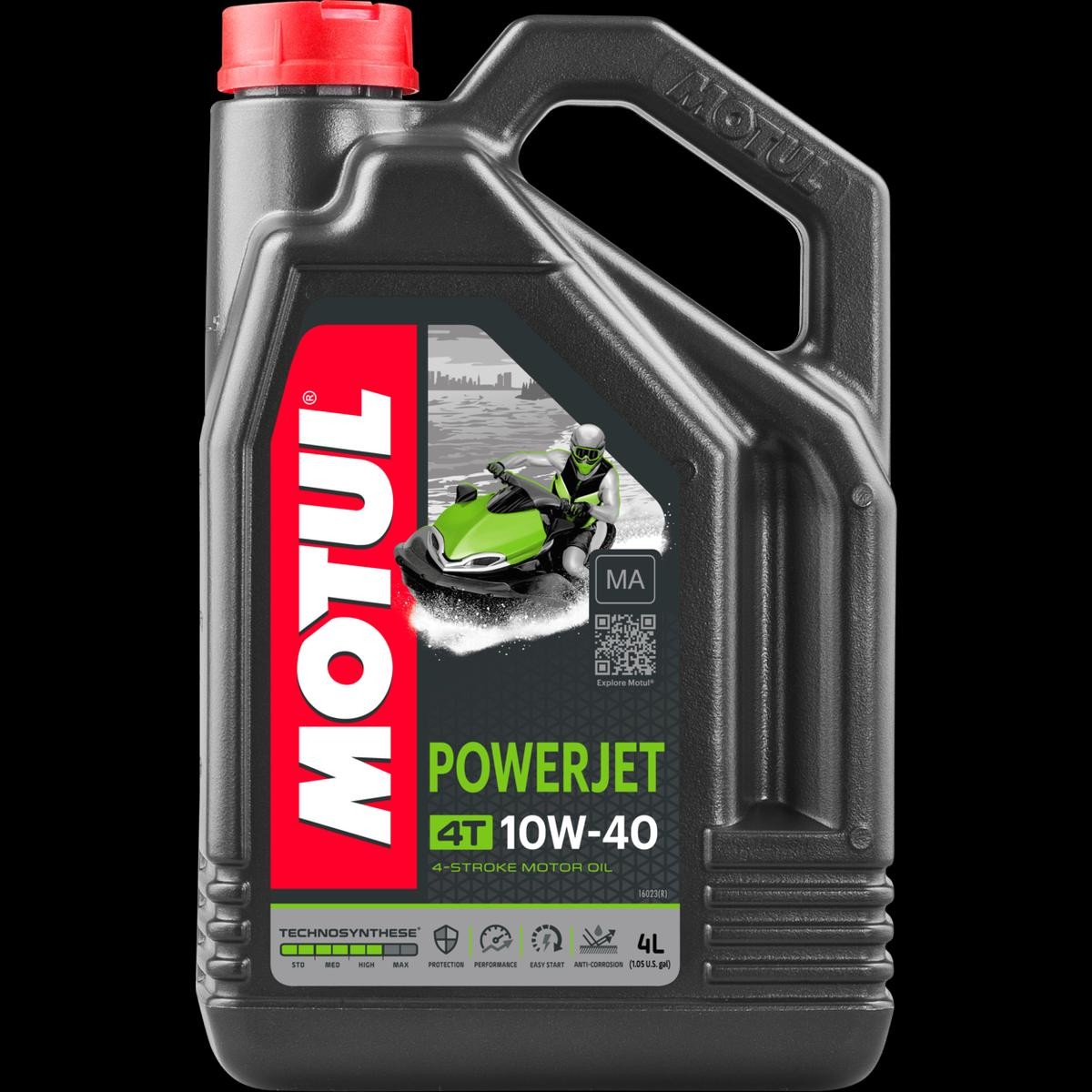 Car oil API SM MOTUL - 105874 POWERJET, 4T