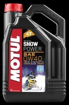 Aceite para motor 0W 40 longlife gasolina - 105892 MOTUL SNOWPOWER, 4T