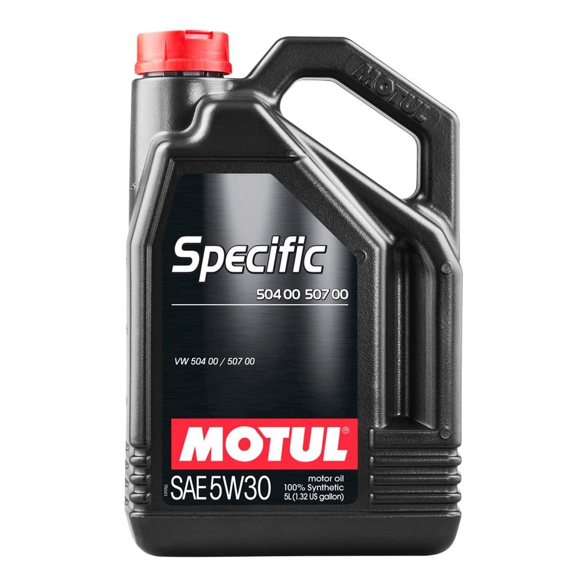MOTUL SPECIFIC, 504 00 507 00 5W-30, 5l Motor oil 106375 buy