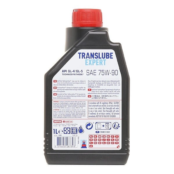 MOTUL API GL-4 & GL-5 Transmission oil Capacity: 1l