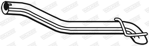 10709 Exhaust Pipe 10709 WALKER Length: 610mm, without mounting parts