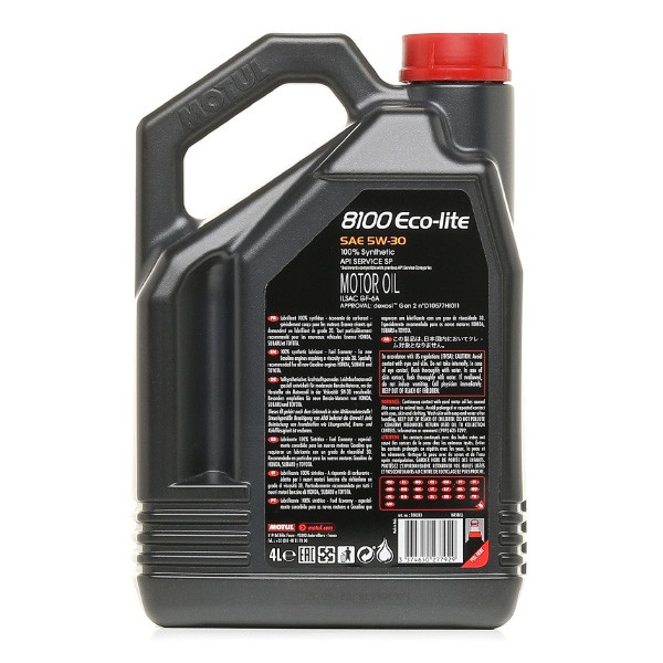 MOTUL 8100 ECO-LITE 5W30 Oil 5W-30, 4l, Synthetic Oil