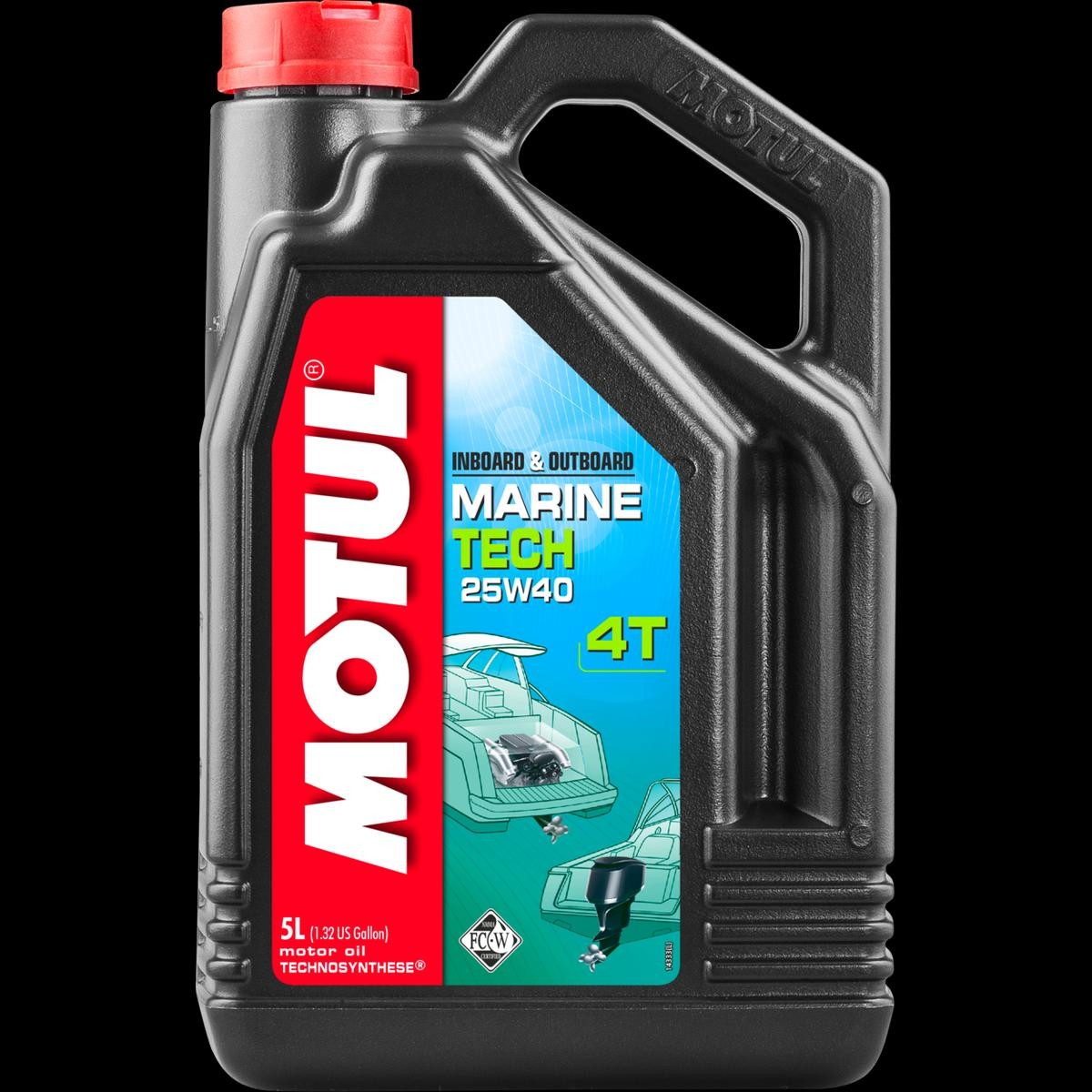 Motor oil NMMA FC-W MOTUL - 107716 MARINE TECH, 4T