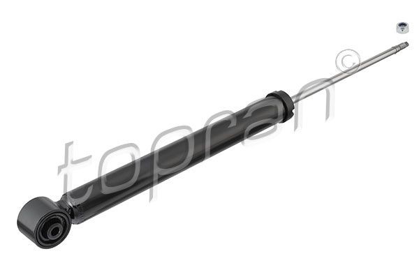 Shock absorber TOPRAN Rear Axle Left, Rear Axle Right, Gas Pressure, Absorber does not carry a spring, Bottom eye, Top pin, with nut - 109 424