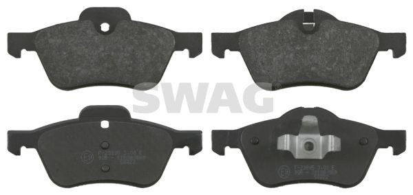 11 91 6490 SWAG Brake pad set MINI Front Axle, prepared for wear indicator, with piston clip