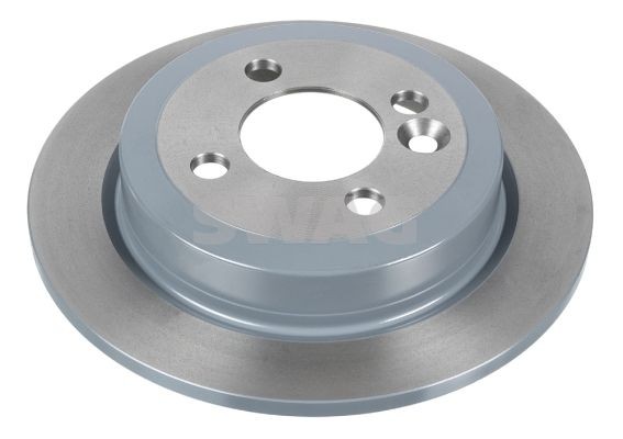 SWAG 11 93 2176 Brake disc Rear Axle, 259x10mm, 4x100, solid, Coated