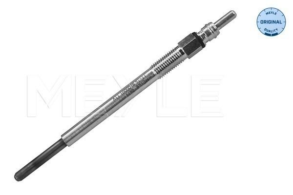 MEYLE 11-14 860 0001 Glow plug 11V M8 x 1, Pencil-type Glow Plug, after-glow capable, 124 mm, 123°, ORIGINAL Quality