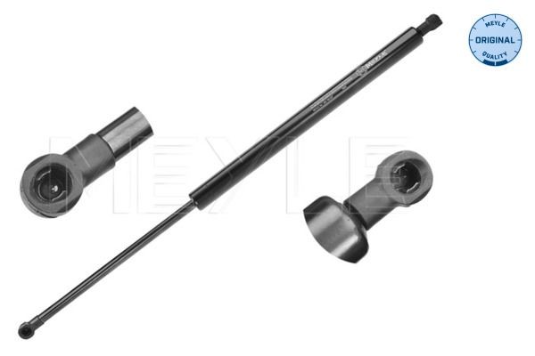 11-40 910 0027 MEYLE Tailgate struts PEUGEOT 750N, 538,5 mm, for vehicles with hinged rear window, ORIGINAL Quality