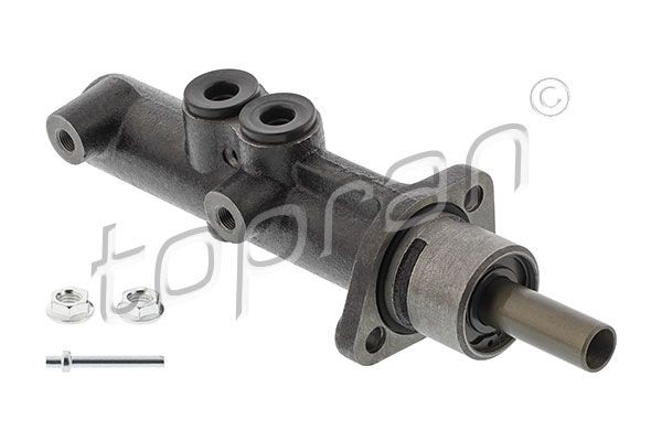 110 688 TOPRAN Brake master cylinder VW Piston Ø: 25,4 mm, with nuts, with seal, Cast Steel