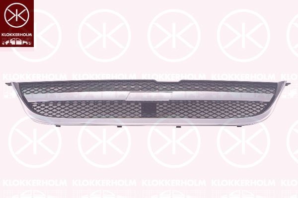 KLOKKERHOLM black, chrome Radiator Grill 1112990 buy