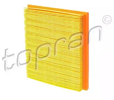 TOPRAN 116 063 Air filter 33mm, 190mm, 204mm, rectangular, Foam, Filter Insert