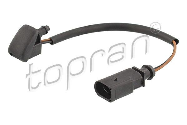 Spray nozzle TOPRAN both sides, Bonnet, for windscreen cleaning, with cable - 116 222