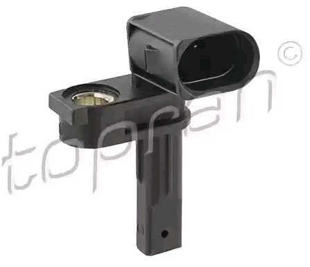 TOPRAN 116 307 ABS sensor without cable, for vehicles with ABS, Hall Sensor, 2-pin connector, 58mm, D Shape