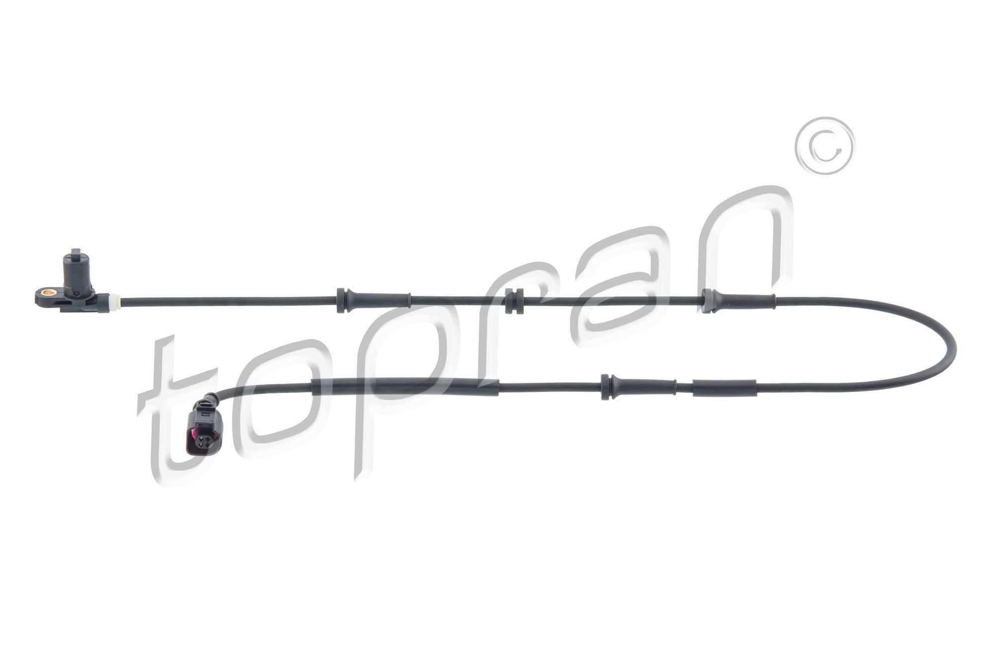 116 805 001 TOPRAN with cable, for vehicles with ABS, 4-pin connector, 1163mm Length: 1163mm, Number of pins: 4-pin connector Sensor, wheel speed 116 805 buy