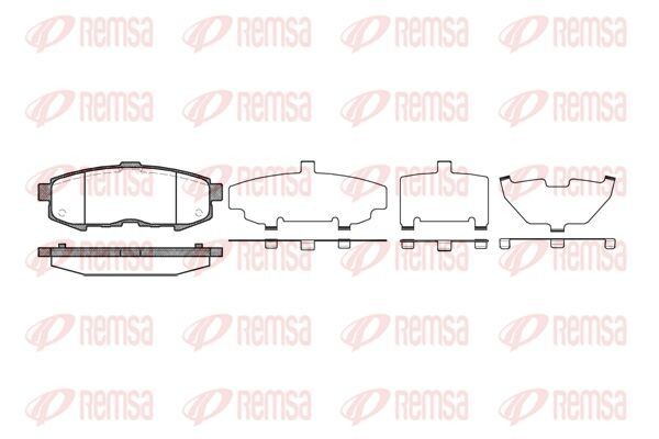 KAWE Brake pad kit 1160 00 for Mazda 2 MPV
