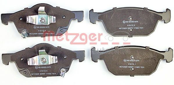 1170832 Disc brake pads METZGER 25805 review and test