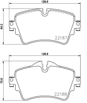 BMW X1 Set of brake pads 8881981 METZGER 1170833 online buy