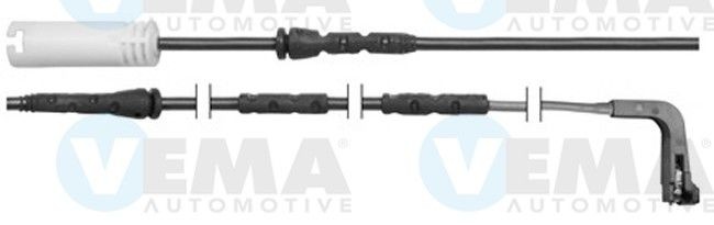 VEMA Front Axle Length: 692mm Warning contact, brake pad wear 117443 buy