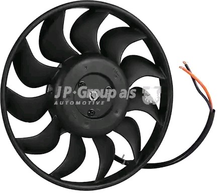 JP GROUP 1199105500 Fan, radiator for vehicles with trailer hitch, Ø: 263 mm, 192W, without radiator fan shroud