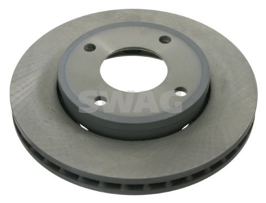 SWAG 12 92 2835 Brake disc Front Axle, 256x25mm, 4x114,3, internally vented, Coated