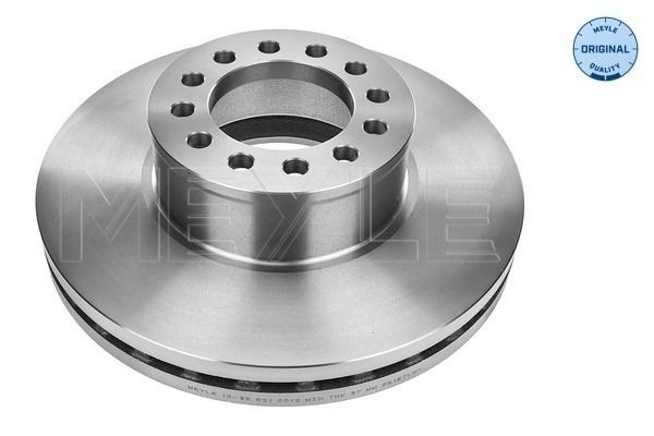 MBD1631 MEYLE Rear Axle, Front Axle, 377x45mm, 12x144, internally vented Ø: 377mm, Num. of holes: 12, Brake Disc Thickness: 45mm Brake rotor 12-35 521 0012 buy