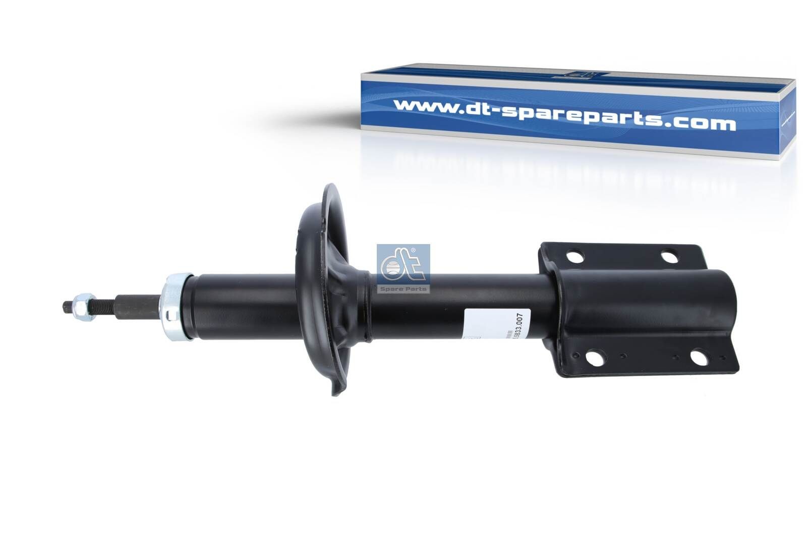 DT Spare Parts 12.60007 Shock absorber Front Axle, Gas Pressure, Suspension Strut, Bottom Yoke, Top pin