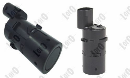 ABAKUS 120-01-016 Sensor, Einparkhilfe Original VEMO Qualität, hinten, schwarz, Ultraschallsensor