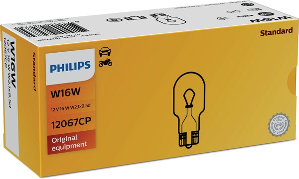 Ampoule W16W d'équipement d'origine Philips - EuroBikes