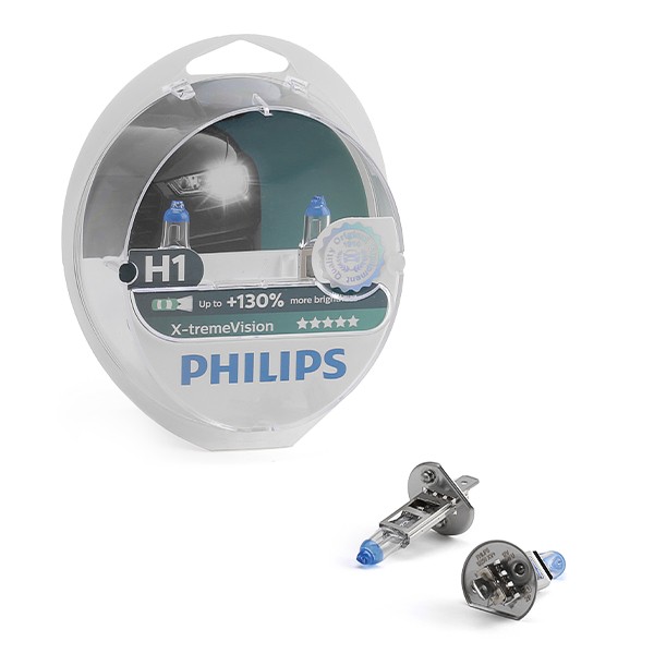 PHILIPS X-tremeVision 12258XV+S2 Bulb, spotlight H1 12V 55W P14.5s, 3450K, Halogen