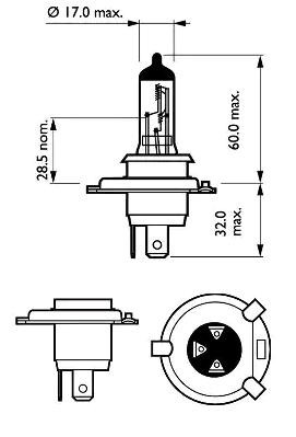 12342VPC2 Glühlampe, Fernscheinwerfer PHILIPS - Markenprodukte billig