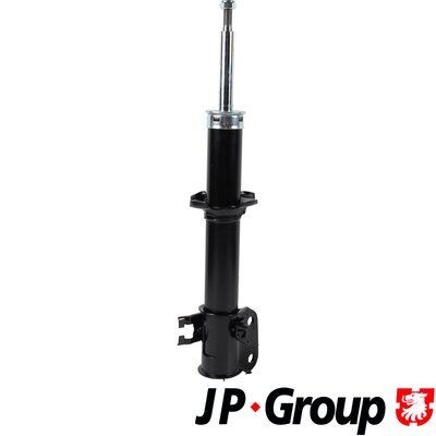 JP GROUP 1242104080 Shock absorber Front Axle Right, Gas Pressure, Twin-Tube, Suspension Strut, Top pin