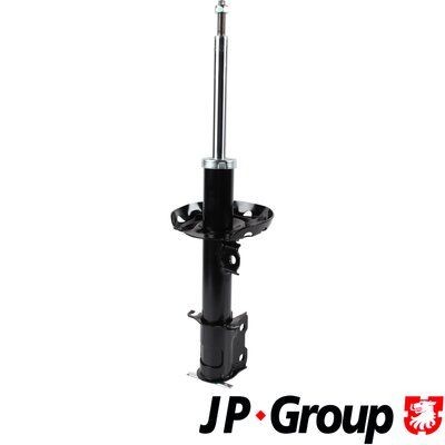 JP GROUP 1242104280 Shock absorber Front Axle Right, Gas Pressure, Twin-Tube, Suspension Strut, Top pin