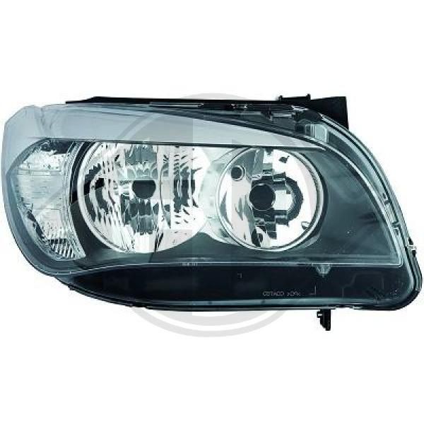 DIEDERICHS 1265182 Headlight Right, PY21W, W5W, H7, Halogen, transparent, with indicator, with outline marker light, with high beam, with low beam, for right-hand traffic, with motor for headlamp levelling