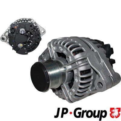 JP GROUP 1290104900 Alternator 14V, 120A, B+ (8mm), li 6, Ø 54 mm