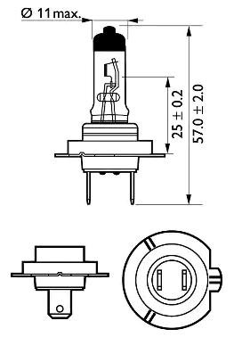 12972PRB1 Glühlampe, Fernscheinwerfer PHILIPS - Markenprodukte billig