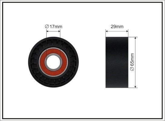 Original CAFFARO Belt tensioner pulley 13-00 for ALFA ROMEO 145
