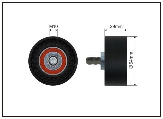 CAFFARO 13-08 Timing belt deflection pulley 25191263