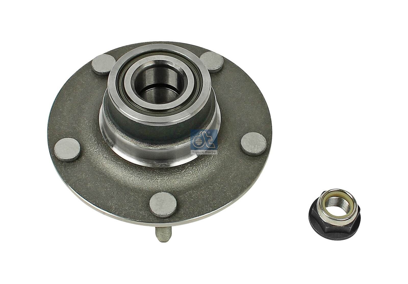 DT Spare Parts 13.92102 Wheel bearing kit Rear Axle, with nuts, 188 mm