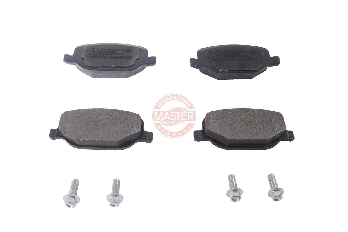 MASTER-SPORT 13046027072N-SET-MS Brake pad set Rear Axle, excl. wear warning contact, not prepared for wear indicator, with anti-squeak plate