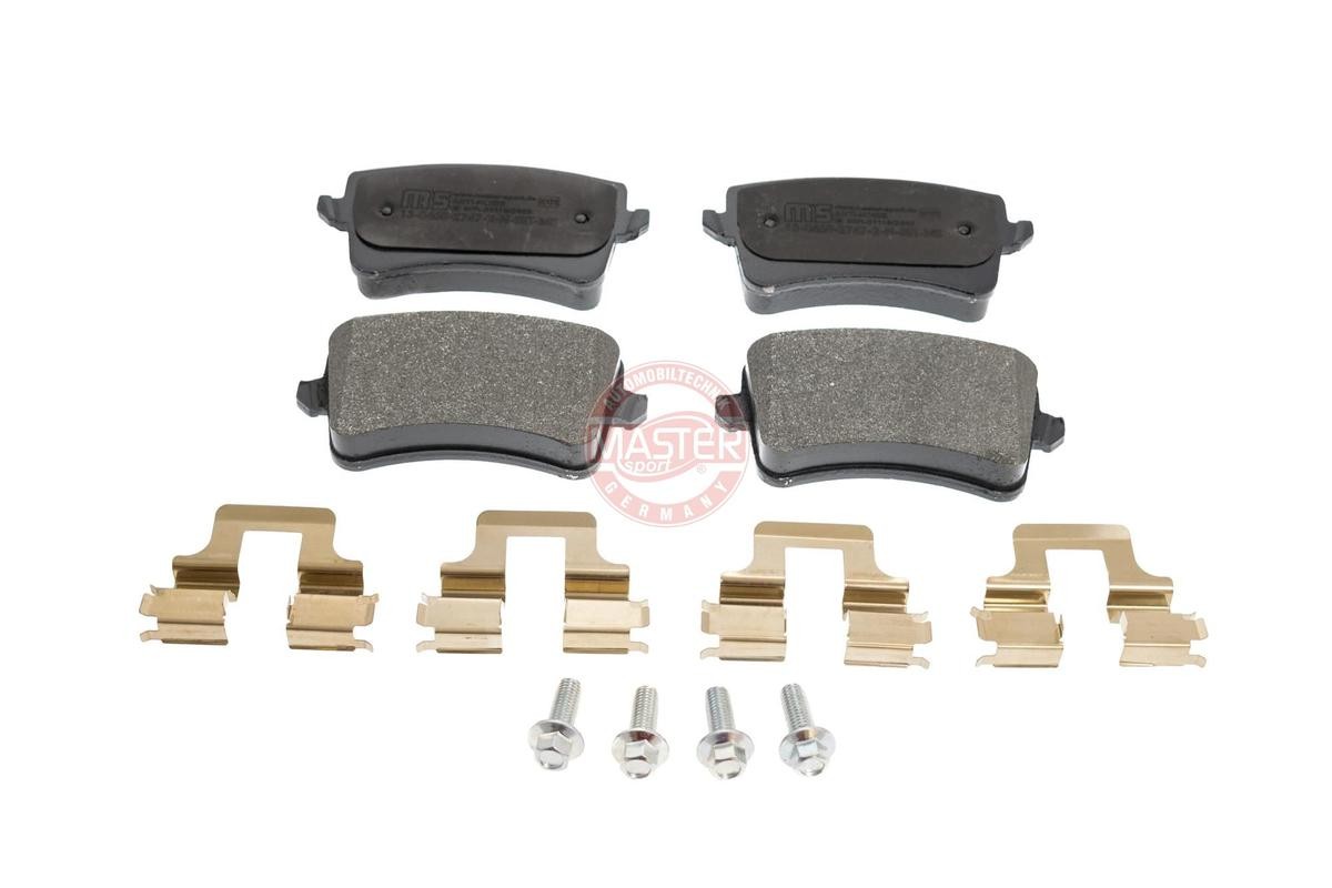 MASTER-SPORT 13046027472N-SET-MS Brake pad set Rear Axle, excl. wear warning contact, not prepared for wear indicator, with anti-squeak plate