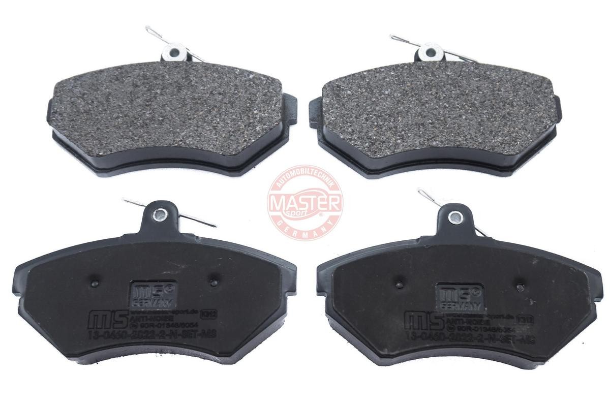 MASTER-SPORT 13046028222N-SET-MS Brake pad set Front Axle, excl. wear warning contact, with anti-squeak plate