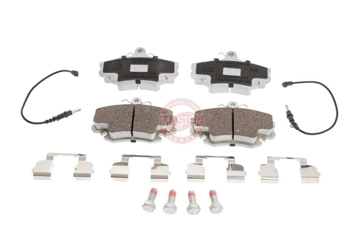 13046028342K-SET-MS MASTER-SPORT Brake pad set DACIA Front Axle, Ceramic, incl. wear warning contact, with anti-squeak plate