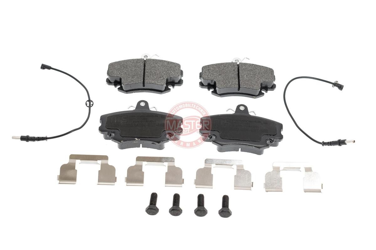13046028342N-SET-MS MASTER-SPORT Brake pad set DACIA Front Axle, incl. wear warning contact, with anti-squeak plate