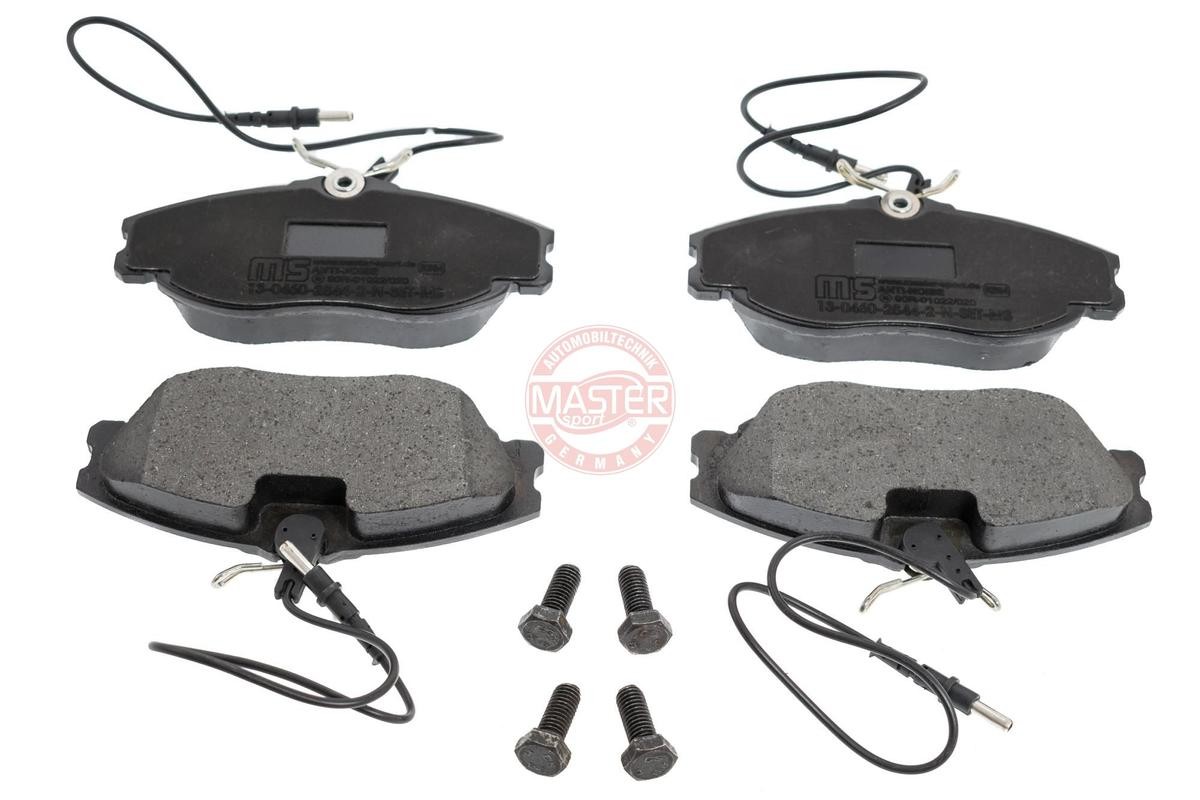 MASTER-SPORT 13046028442N-SET-MS Brake pad set Front Axle, incl. wear warning contact, with anti-squeak plate