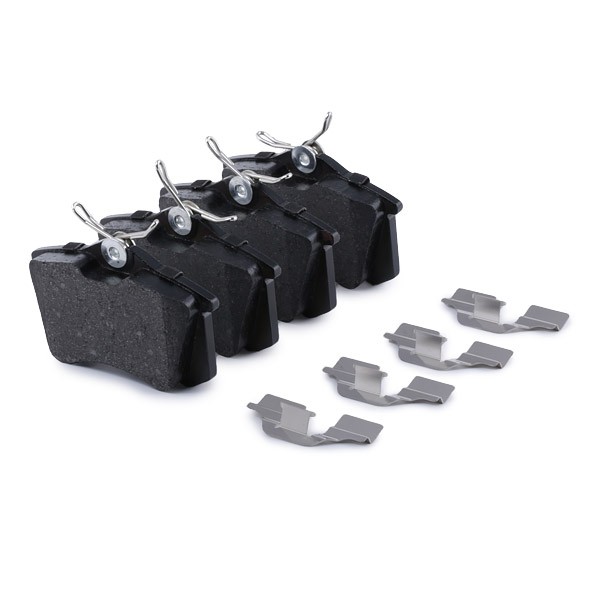 13046028452N-SET-MS Set of brake pads HD236028452 MASTER-SPORT Rear Axle, excl. wear warning contact, with anti-squeak plate