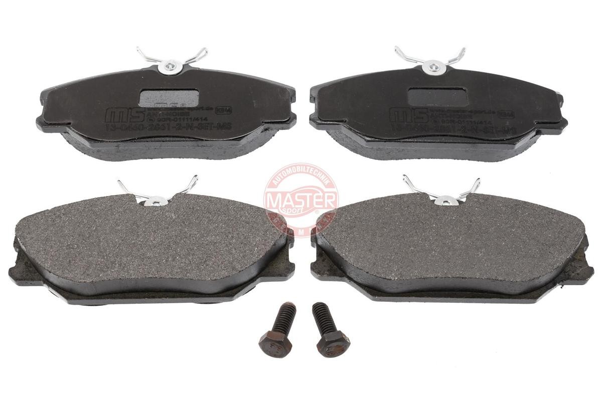 MASTER-SPORT 13046028612N-SET-MS Brake pad set Front Axle, excl. wear warning contact, with anti-squeak plate