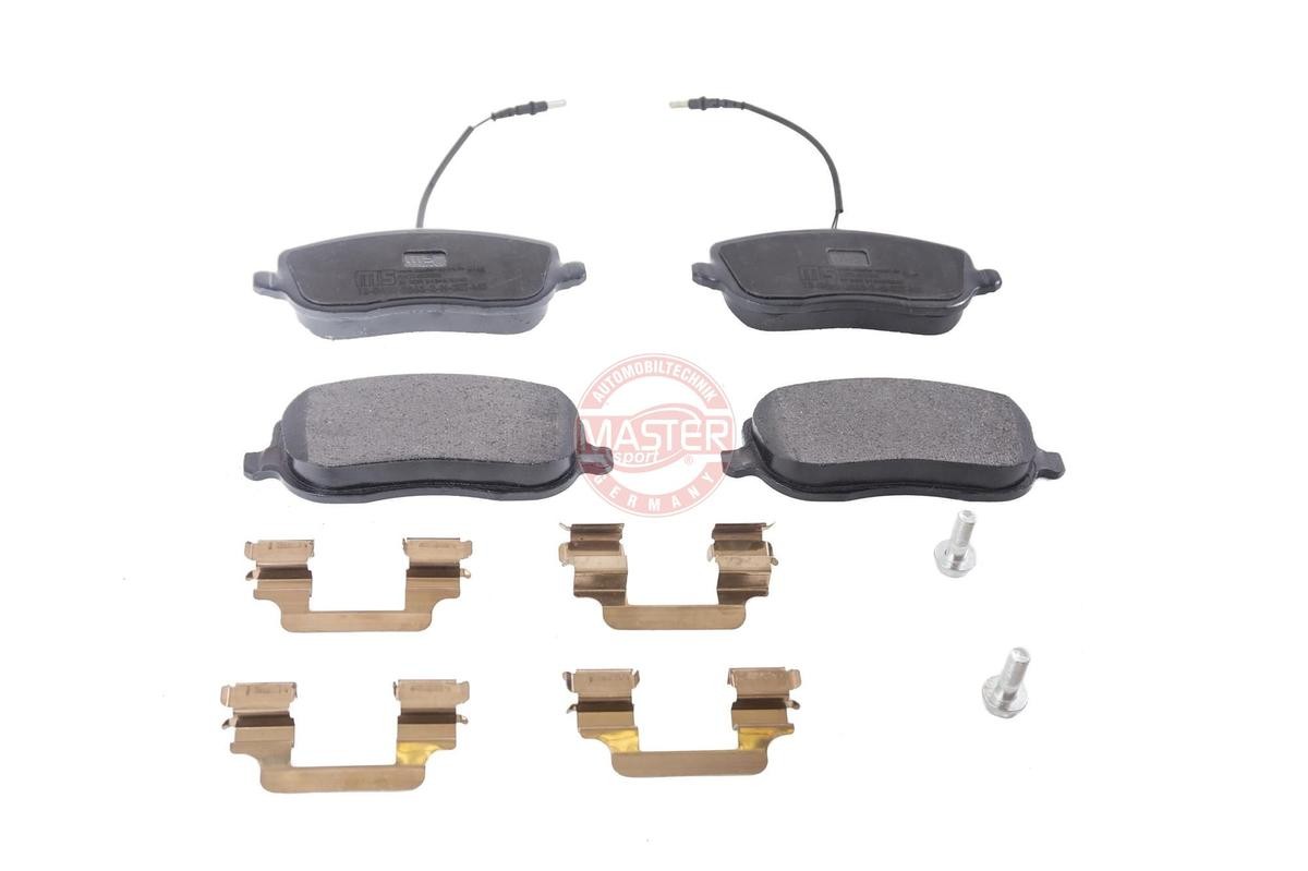 MASTER-SPORT 13046028632N-SET-MS Brake pad set Front Axle, incl. wear warning contact, with anti-squeak plate